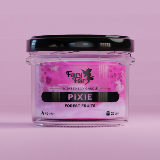 Pixie - Marmurkowa świeca sojowa - Owoce Leśne